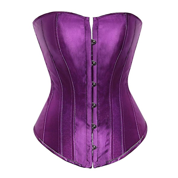 Shapewear - Europæisk og amerikansk enkel korset bluser Shape-Perfet Purple M