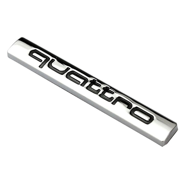 Quattro Logotyp Metall Bagageutrymme Baklucka Emblem Badge Dekal Dekoration för A4l A6l Mengxi-Perfet Red