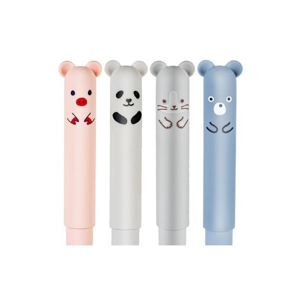 4-PACK Sletbar Pen - Dyr - Perfet