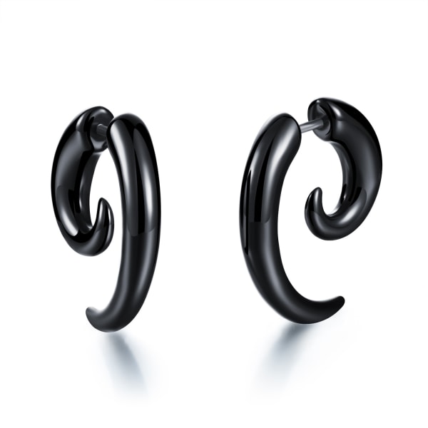 Mode Cool Punk Stud Örhängen Rock Black 2,4cm * 2,2cm - Perfet