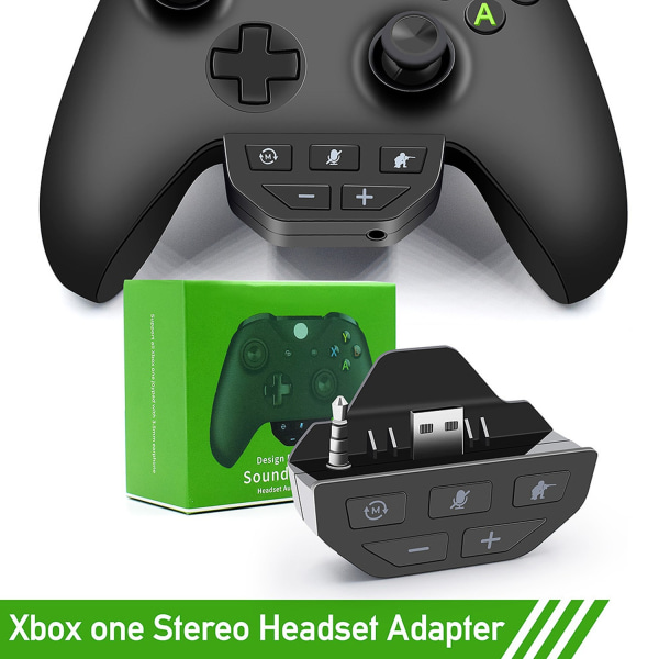 ForXbox One Stereo Headset Adapter Controller Lyd Adapter Hodetelefon Converter ForXbox One Wireless Gamepad Adapter - Perfet