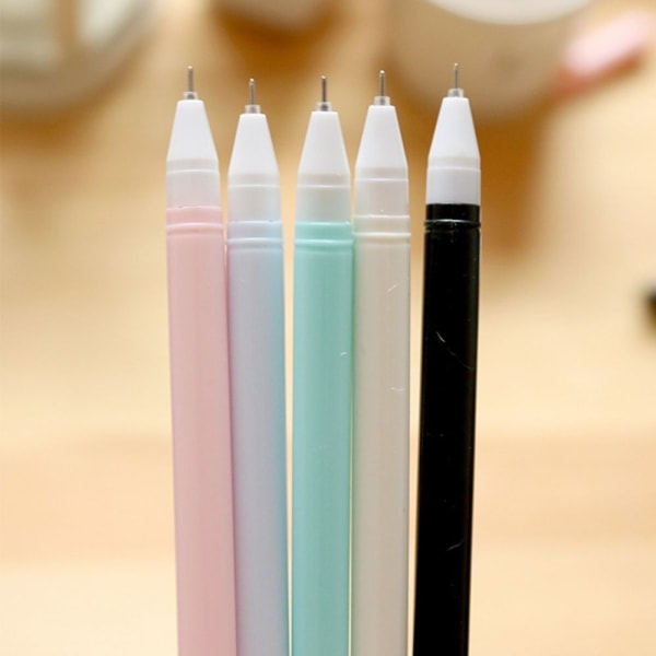 10stk Black Cat Gel Pen Cartoon Animal Gel Pen HVIT - Perfet White