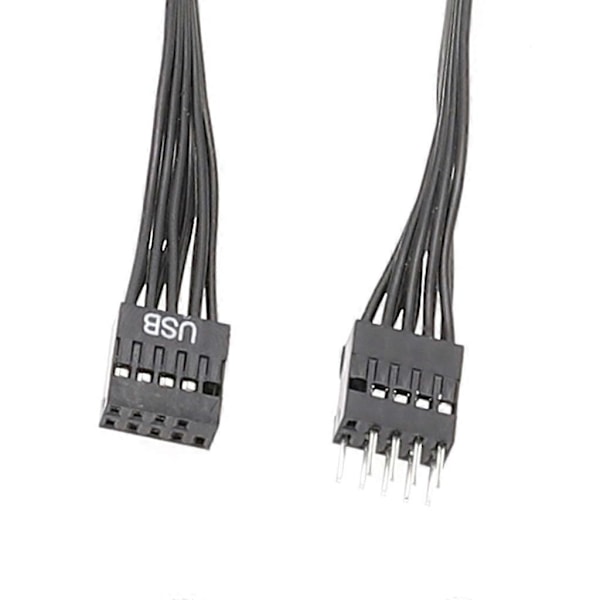 Dator-moderkort fram USB 9-stifts 2.0 förlängningskabel 9-stifts hane till hona - perfekt 50cm