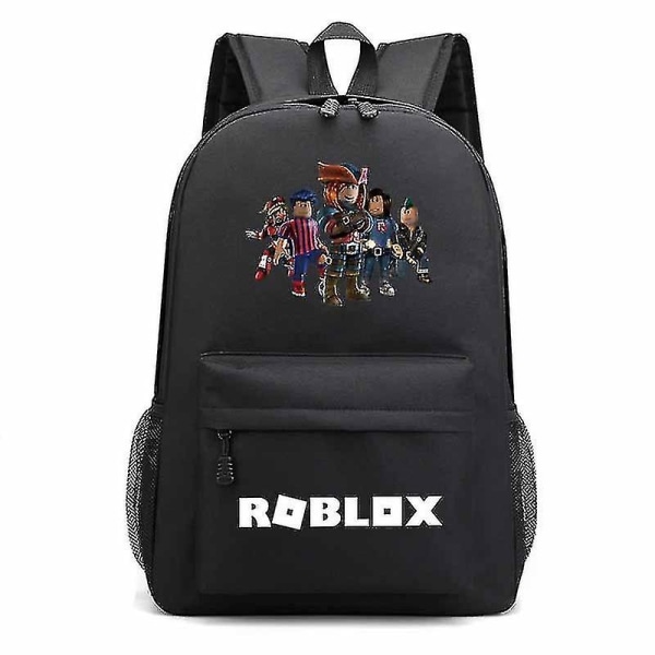 Roblox Game Surrounding Starry Sky Men and Women Ryggsekk Reiseveske Dataveske High School Student School Bag-3 V - Perfet BLACK