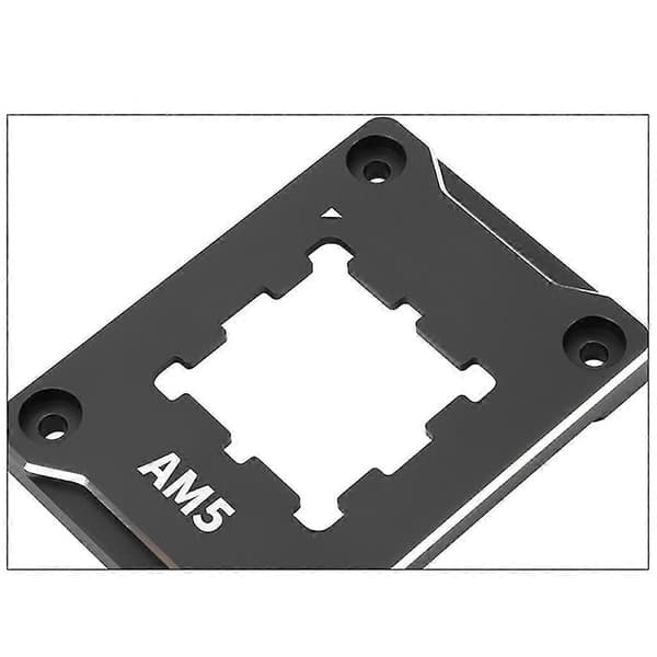 Til ASF Amd Am5 Sikkerhedsfastgørelsesramme Sort/Rød Computer CPU Bøjningskorrektion - Perfekt Black
