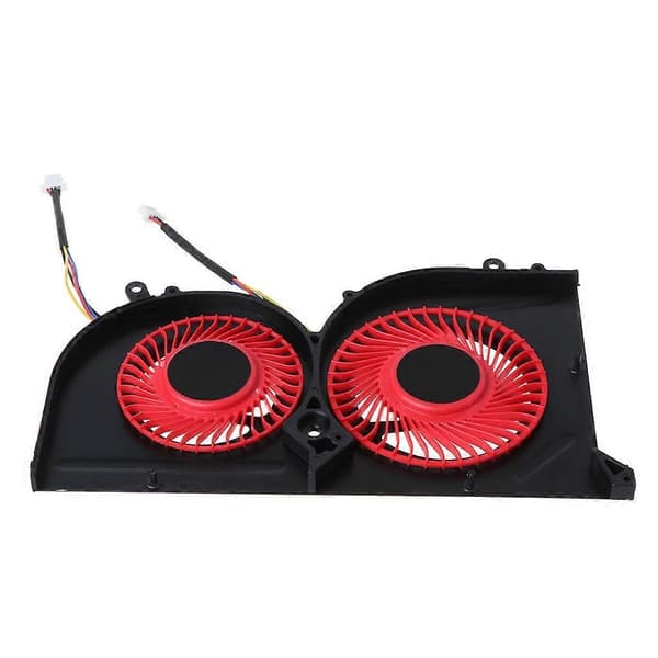 5V Computer Notebook Køler Blæsere Radiator GPU CPU Køleblæser Kompatibel med MSI GS63VR GS63 GS73 GS73VR MS-17B1 Pro Sort-Perfet Black