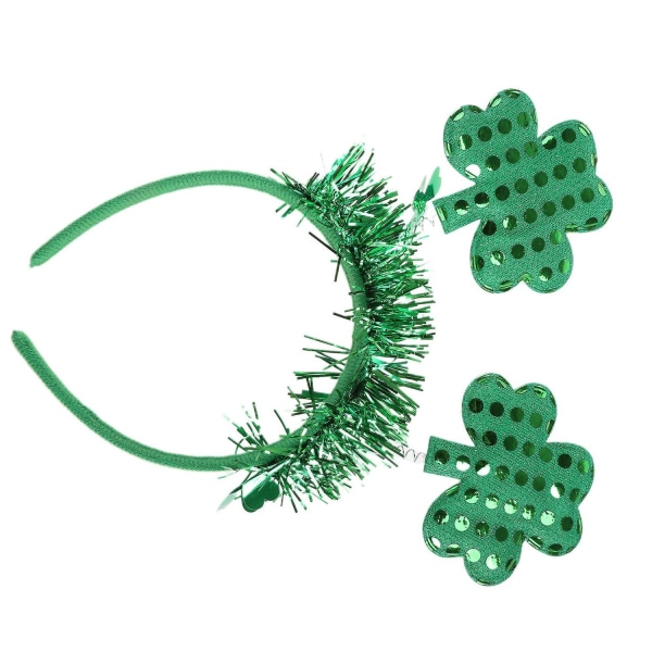 Irish Saint Patrick's Day Pannebånd Clover For Head Boppers Shamrock Hair Hoop - Perfet