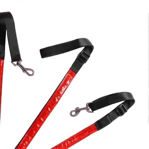 LED Hestebrystplate Krage Sele Høy Synlighet Sele Lys Webbing - Perfekt Red