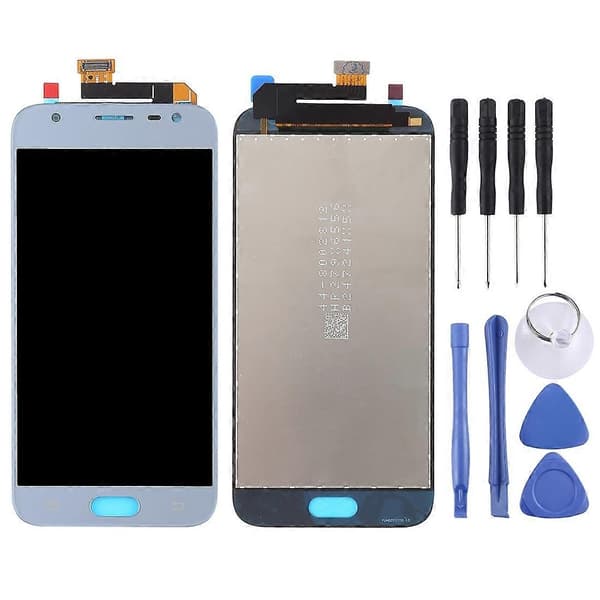 LCD-skærm til Galaxy J3, J330F/DS, J330G/DS med Digitizer Fuld Samling - Perfekt Blue
