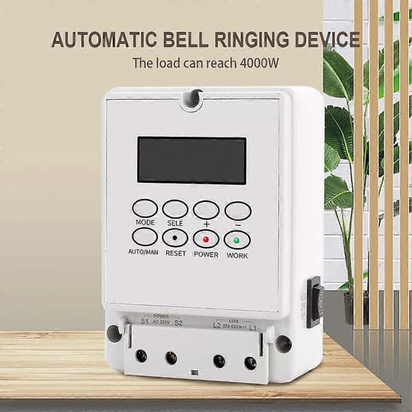 Digital Timer Switch Mikrodator Automatisk Klockringningskontroller Programmerbar 220V-Perfet