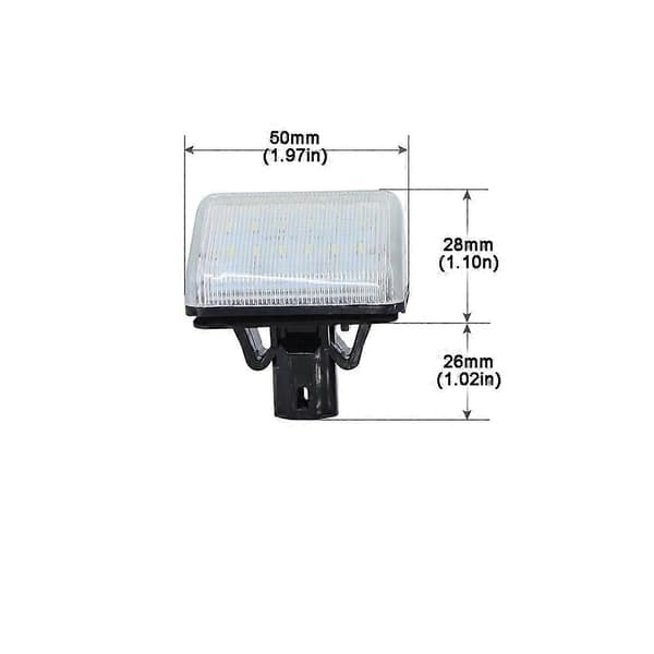 LED Registreringsskyltsbelysning Kompatibel med Mazda 6 2002-2015 Kompatibel med CX-7 2007-2015 - Perfekt