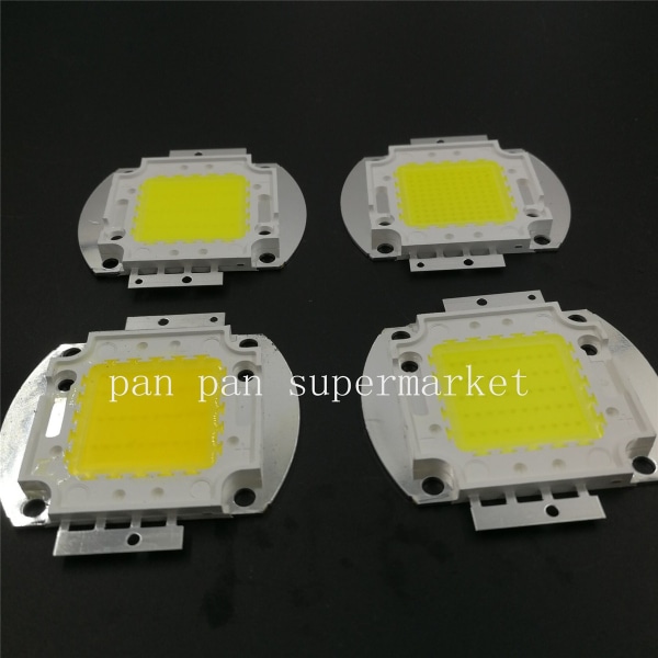 Hvit / Varmhvit 10W 20W 30W 50W 100W LED-lys Chip DC 12V 36V COB Integrert LED-lampe Dioder DIY Floodlight Spotlight Pære - Perfet Cold White
