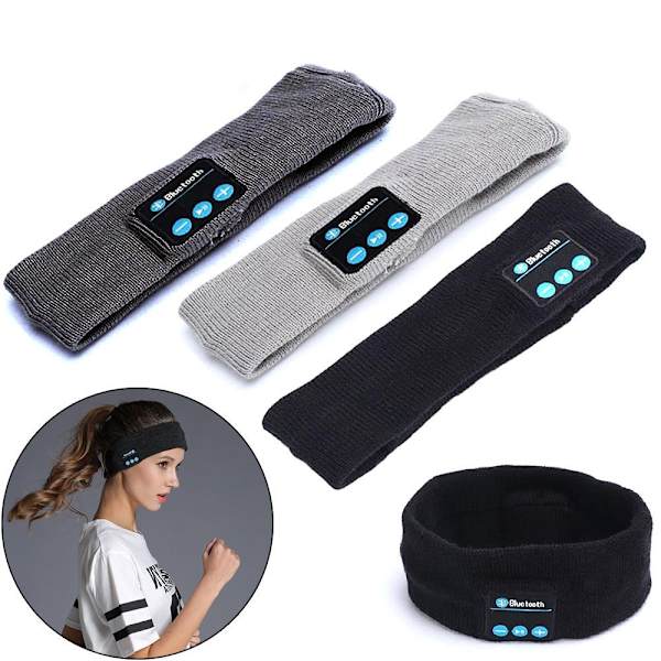 Sleep Headphones - Bluetooth Pannband med mikrofon - Perfet gray