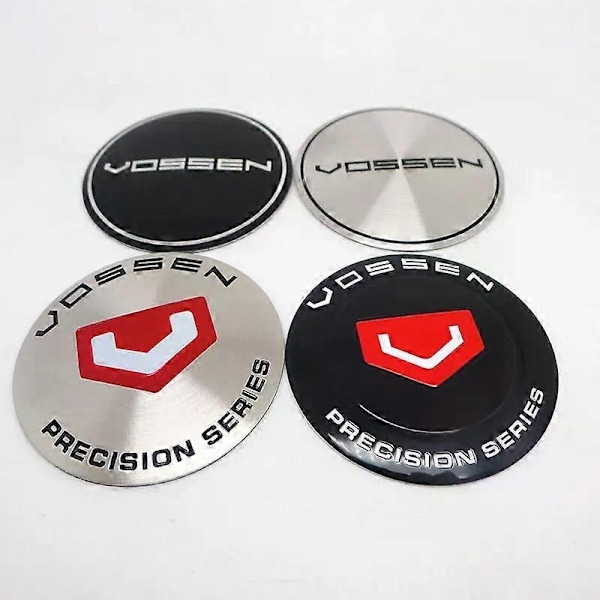 4 stk. 65 mm Kompatibel med Vossen Fælg Center Nav Kapsel Klistermærker Logo Badge Emblem Bil Styling Tilbehør|Fælg Center Kapsler|-Perfekt D