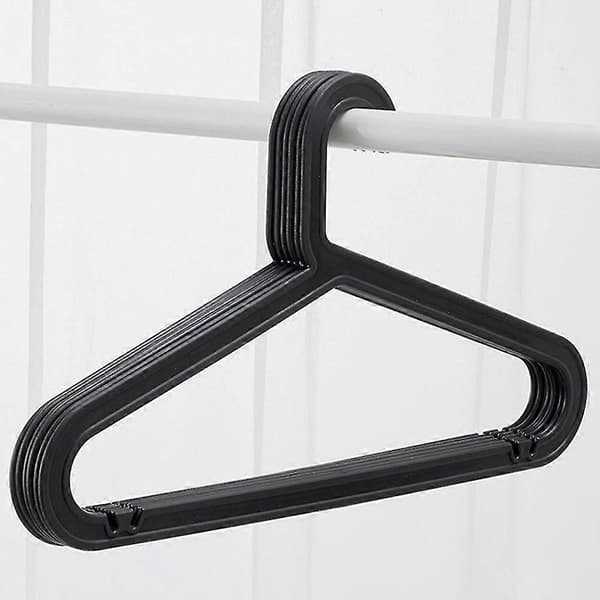 10-pack Standard PP Galge Lättviktig Skjortgalge för Vardagsbruk - Perfekt Black