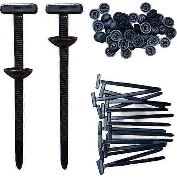 Nylon Universal Kabelbuntspenne, 10-100 stk. Pinne- og knappebuntbånd Selvlåsende-Perfekt 50pcs