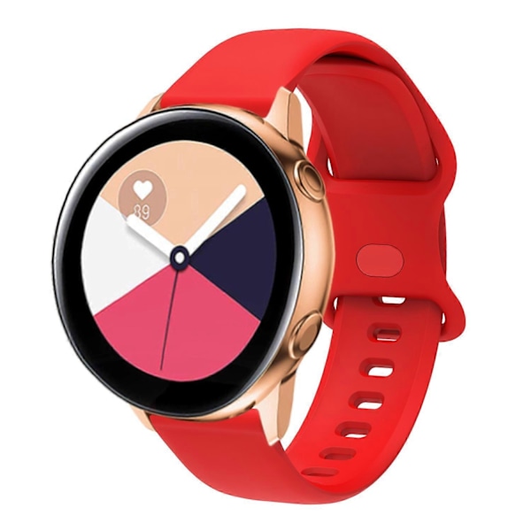 20 mm Universal Silikone Urrem Udskiftning til Samsung Galaxy Watch Active/Active2 40 mm/Watch 42 mm/Huami Amazfit GTR (42 mm)/Garmin-Perfet Red