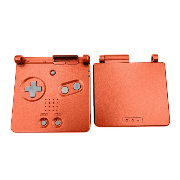 Cover yksivärisessä case ABS-kuori GBA-SP-pelikonsolille Full Set Game konekotelo Pelitarvikkeet- Perfet Red