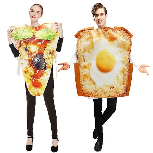 Par Pizza Croissant Donut Jordbær Avocado Tun toast Udklædningskostume Mad Halloween Kostume til Voksne - Perfekt Avocado