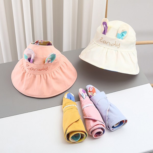 Barnhatt Sommar Stor cap - Perfet Pink