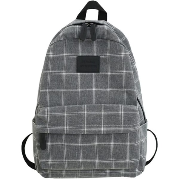 Naisten reppu, Throwback Plaid, musta, 30*14*45 cm - Perfet