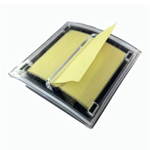 Pop-Up Notes Dispenser Svart Bas Klar topp Sticky Notes Hållare för 3x3 Tum Sticky Notes Skola Kontor Perfekt