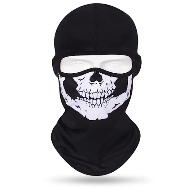 Maske hætte balaclava Halloween Full Face Cover ski motorc - Perfet black