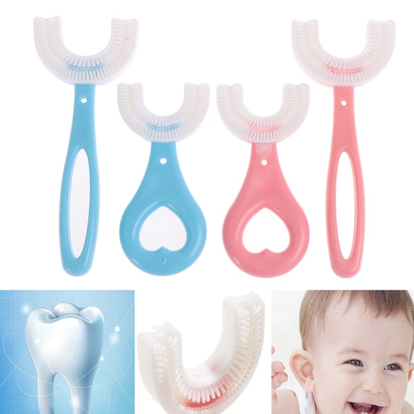 lasten hammasharja U-muotoinen baby hammasharja Blue S