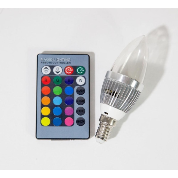 Marknadens bästa RGB-lampa 3W byter färg 4pack