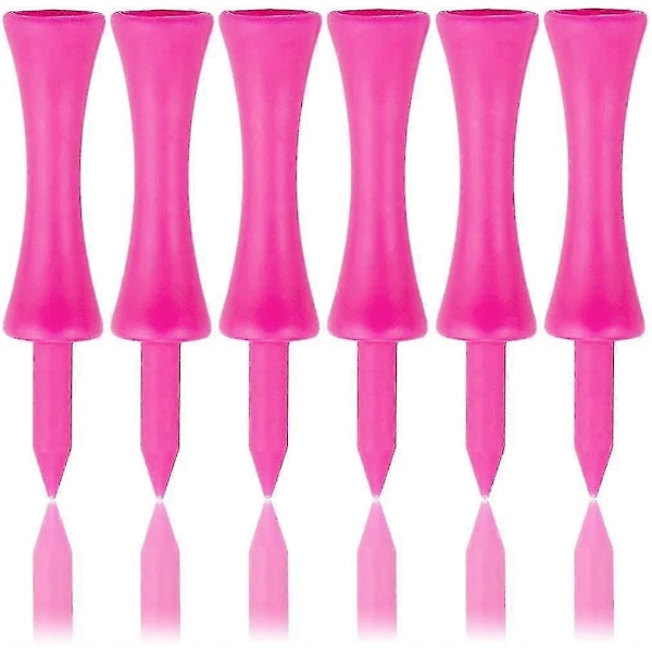 57mm Pinkit Muoviset Golf-tiit, 100 kpl - Perfet