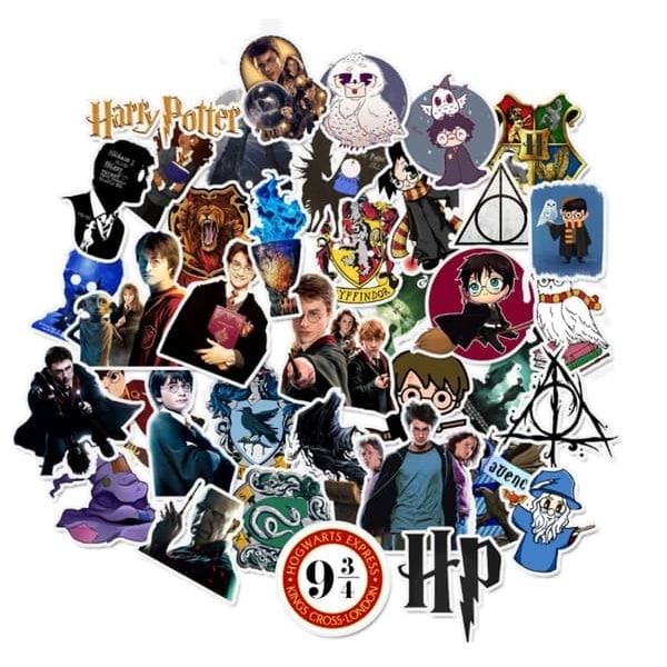50 Harry Potter-klistermärken - Perfekt