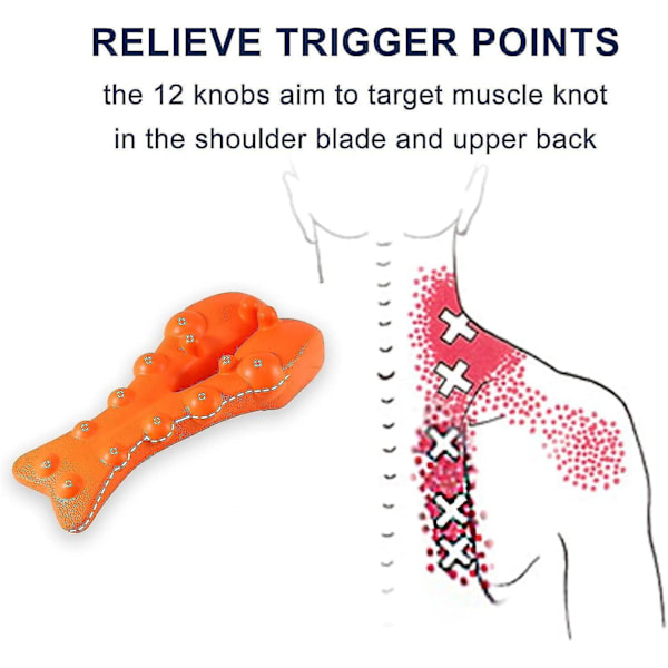 Trapezius Trigger Point Massager, Myofascial Release af Smerter i Nakke og Skulder, Reducer Træthed Frigør Tryk Øvre Ryg Talje-Perfekt 0 0