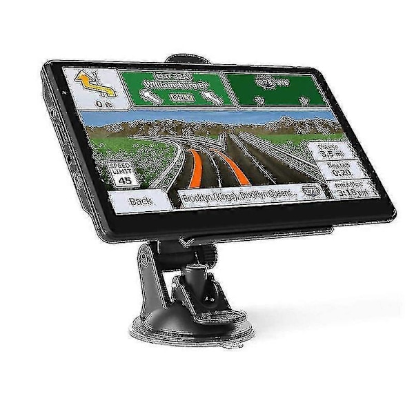 Bil Lastbil GPS Navigation - Livstids Gratis Kortopdateringer, Stemmevejledning og Advarsler om Fartkameraer, 7-tommer Touchskærm Bil GPS Enhed Håndholdt-Perfekt