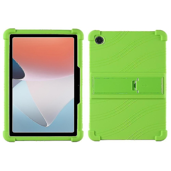 Skyddande Fodral för Oppo Pad Air 10.36 Tum 2022 med PC-Stativ, Fallskyddande Mjuk Silikon T-Perfet Green