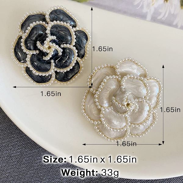 CNE 2 st Blombrosch Pin Kronblad Elegant Utsökt - Perfet