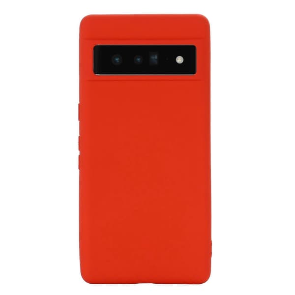 til Pixel 7 Pro Pure Color Flydende Silikone Stødsikkert Telefoncover - Perfekt Red