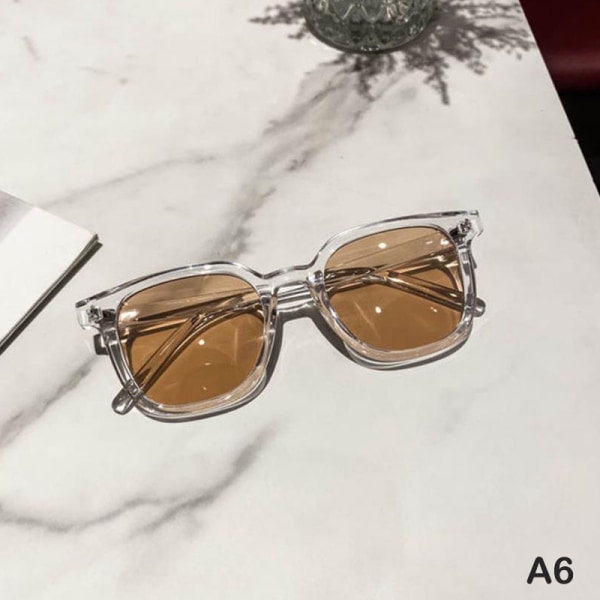 Nye Retro Solbriller For Menn Dame Klassisk Firkantet Svart Innfatning S - Perfet A6
