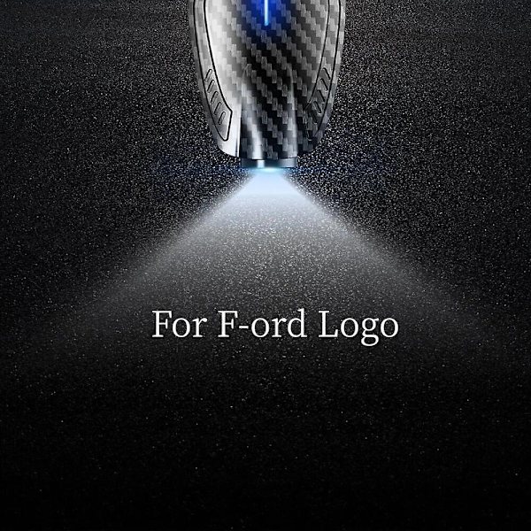 2 kpl USB-ladattavat ST Line -logolla varustetut auton oven HD LED-lamput projektorit kohteliaisuus tervetuloa valot Ford Mondeo Kuga Focus Fiesta -Perfet For F-ord
