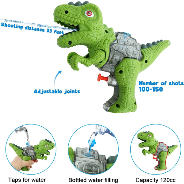 Kids Dinosaur Water Gun - Remote Water Shooter - Leksaker för Pool Beach Party - Rolig present för barn Rosa Dicrosaurus - Perfet Pink Dicrosaurus