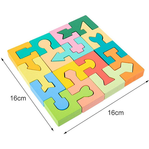 Pussel Shape Assembly Pedagogiskt spel Barns kognitiva pussel - Perfet