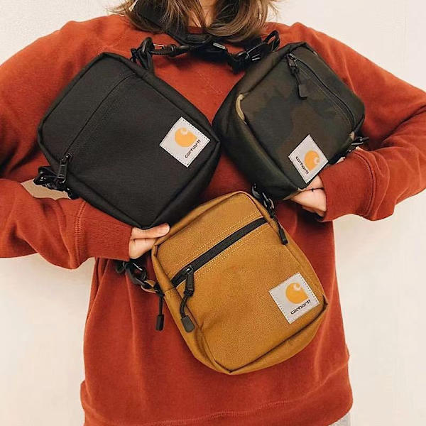 Herr Kvinnor Handväska Fyrkantig Mode Hip Hop Storage Axelväska M - Perfet Khaki