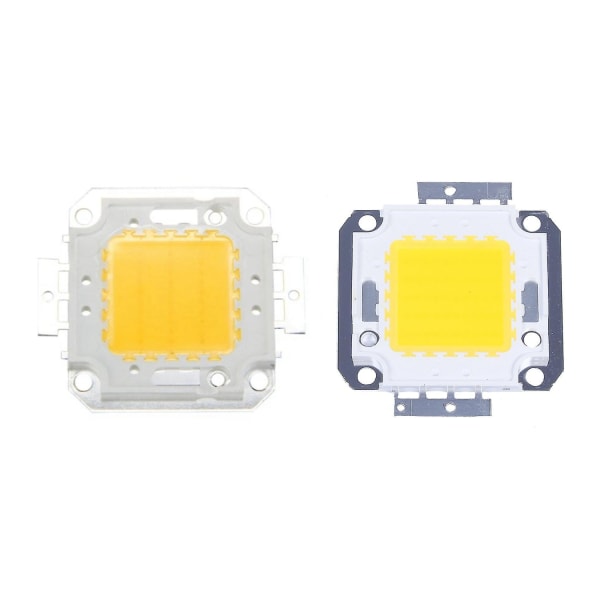 2 stk Led Chip Pære Lampe Lys Varm Hvit High Power Diy 50w & 30w - Perfet