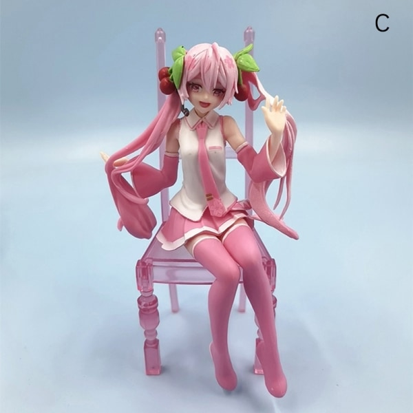 Anime Figur Vocaloid Sakura Miku Action Figurer 16 Cm Toy Kawai - Perfet B