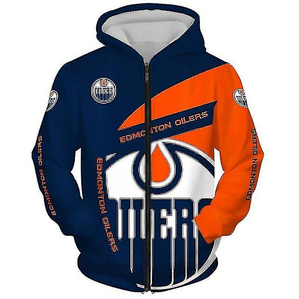Huvtröja Rugby Jersey Zip Jacka - Perfet Oiler XL