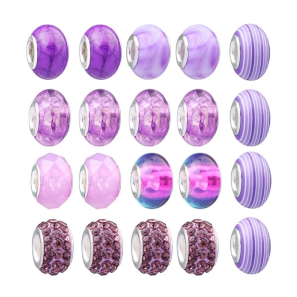 Kids Creative Diy Crystal Armbånd Beaded Making Gavesett - Perfet Purple