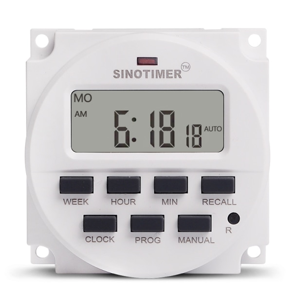 Timer Switch Tidsrelæ Styring 220V TIMER - Perfet 220V Timer