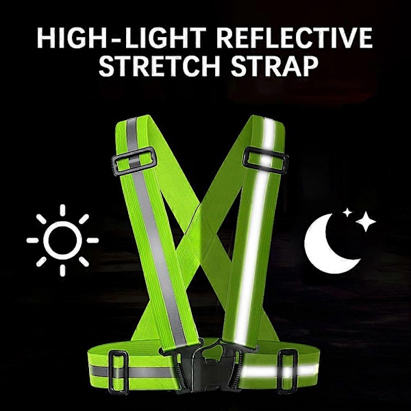 Høy synlighet Refleksvest for Løping Sykling Multi-Purpose Pustende Natt Sykling Sikkerhetsvest-Perfekt Two colors