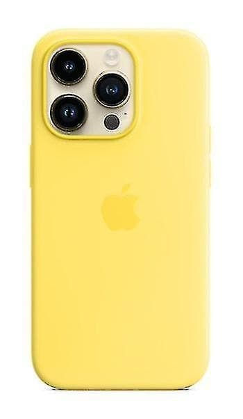 Silikonskal Kompatibelt med Iphone 14pro-Perfekt Canary Yellow