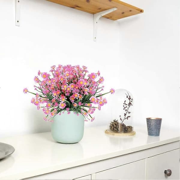 4 st Konstgjorda Tusenskönablommor (Rosa)-Perfekt