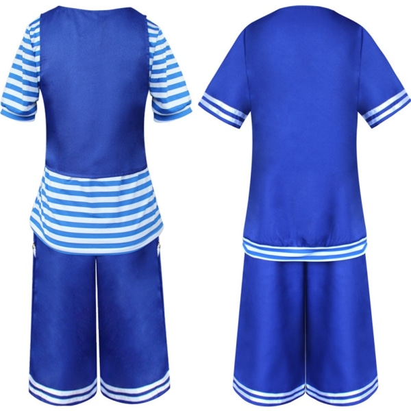 Stranger Things Kvinder Cosplay Party Wear Navy Blue Uniform Costume - Perfet Women 3XL